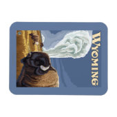 古い忠実なヴィンテージ旅行ポスターのバッファロー マグネット (横)