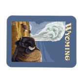 古い忠実なヴィンテージ旅行ポスターのバッファロー マグネット (横)