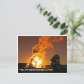 古い忠実な夕日 ポストカード (スタンド正面)