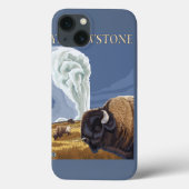 古い忠実のYellowstoneBison Case-Mate iPhoneケース (裏面)