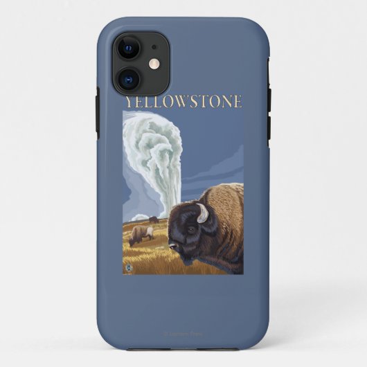 古い忠実のYellowstoneBison Case-Mate iPhoneケース (裏面)