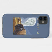 古い忠実のYellowstoneBison Case-Mate iPhoneケース (裏面(横))