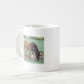 古い忠実 コーヒーマグカップ (正面左)