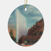 古い忠実 セラミックオーナメント (左)