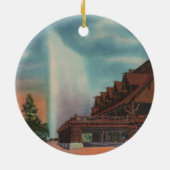 古い忠実 セラミックオーナメント (裏面)