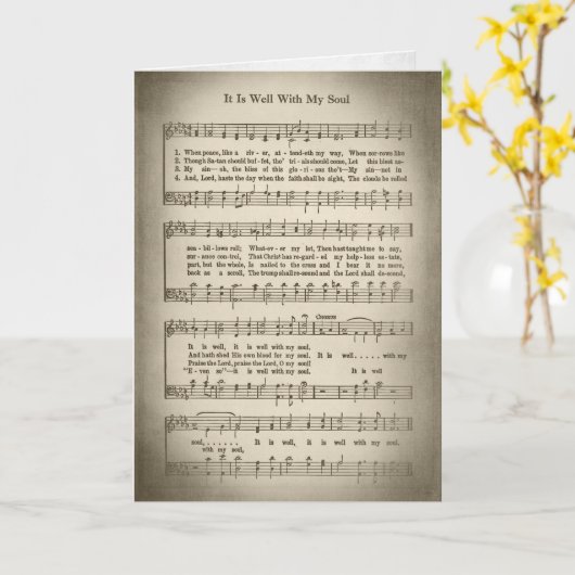 古い悔やみや弔慰 カード (黄色い花)