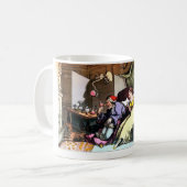 古い愚か者が飲んだら彼のワインのマグを持っていれば コーヒーマグカップ (正面左)