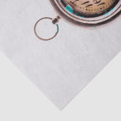 古い懐中時計のイメージを持つティッシュペーパー 薄葉紙 (詳細)