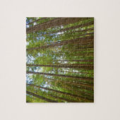 古い成長の森を見上げる ジグソーパズル (縦)