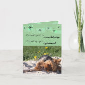 古い成長は必須である成長はオプションである カード (正面)