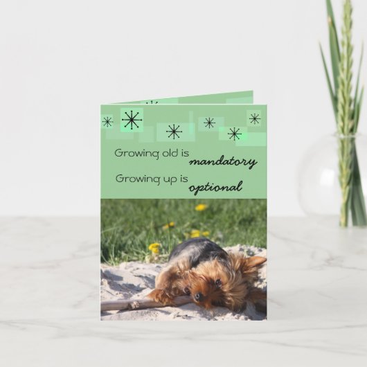 古い成長は必須である成長はオプションである カード (正面)