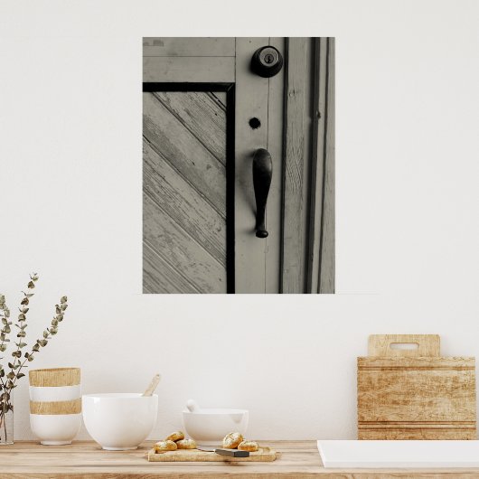 古い扉 ポスター (キッチン)