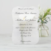 古い手書きのユリ 招待状 (スタンド正面)