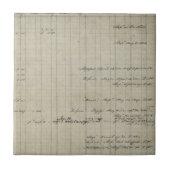 古い手書きの元帳 タイル (正面)