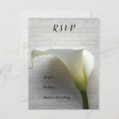 古い手書きのrsvpでキャラリー 招待状 (正面/裏面)