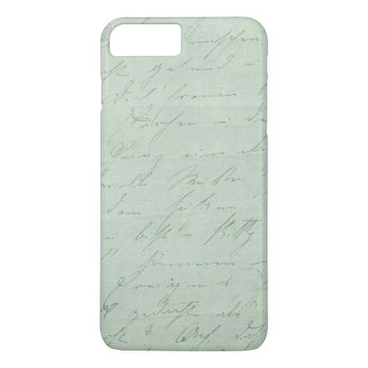 古い手書きラブレターの色あせたアンティークスクリプト Case-Mate iPhoneケース (裏面)