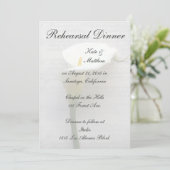 古い手書きリハーサルのディナーにカルラリリー 招待状 (スタンド正面)