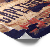 古い手荷物のシール ポスター (角)