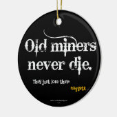 古い抗夫のナゲット セラミックオーナメント (左)