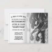 古い拍車での退職発表 (正面)