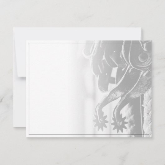 古い拍車での退職発表 (裏面)