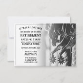 古い拍車での退職発表 (正面)