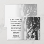 古い拍車での退職発表 (正面/裏面)