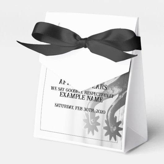 古い拍車での退職発表 フェイバーボックス (正面サイド)