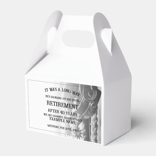 古い拍車での退職発表 フェイバーボックス (裏面サイド)