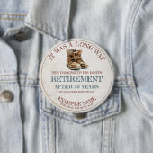 古い拍車での退職発表 缶バッジ (インサイチュ)