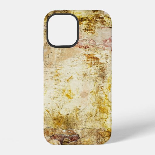 古い損傷した壁の背景 iPhoneケース (裏面)