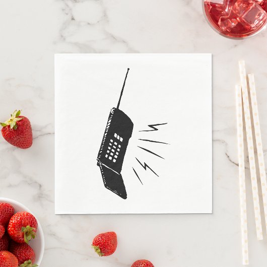 古い携帯電話のナプキン スタンダードランチョンナプキン