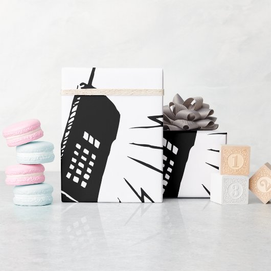 古い携帯電話 ラッピングペーパー