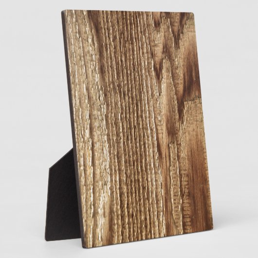 古い擦り切れた木材 フォトプラーク (側面)