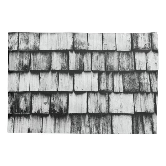 古い擦り切れた木製板壁 枕カバー (裏面)