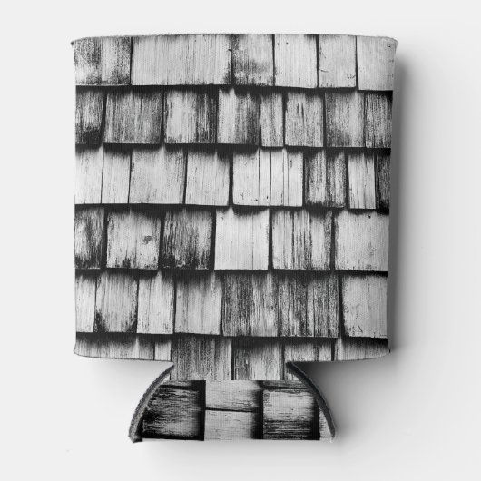 古い擦り切れた木製板壁 缶クーラー (正面)