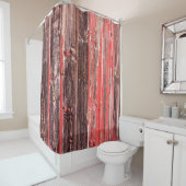 古い擦り切れた納屋やアンティークの木製の柵 シャワーカーテン (インサイチュ)