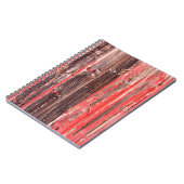 古い擦り切れた納屋やアンティークの木製の柵 ノートブック (左側)