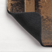 古い擦り切れた革荷物 マウスパッド (コーナー)