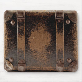 古い擦り切れた革荷物 マウスパッド