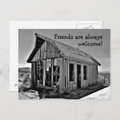 古い放棄されたシャック友情のポストカード ポストカード (正面/裏面)