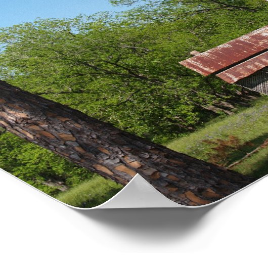 古い放棄されたホームでSouth GA Canvas Print ポスター (角)