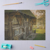 古い放棄されたホームデコページティッシュペーパー 薄葉紙 (クラフト)