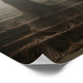 古い放棄された家の幽霊の上の階段 ポスター (角)