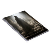 古い放棄された家の怖い幽霊の階段 ノートブック (右側)