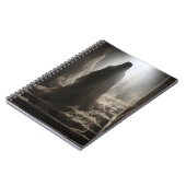 古い放棄された家の怖い幽霊の階段 ノートブック (左側)