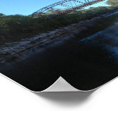 古い放棄された橋でスワンニー春フロリダ ポスター (角)