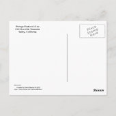 古い教会ヨセミテ・カリフォルニア。ヴィンテージ ポストカード (裏面)