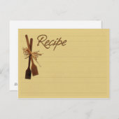 古い料理レシピカードはがき ポストカード (正面/裏面)