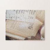 古い料理本とレシピ ジグソーパズル (横)